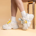 Ultra Chunky Sole Bright Star White Sneakers - Women's Bobo's House 
