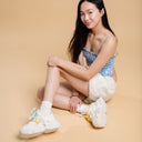 Ultra Chunky Sole Bright Star White Sneakers - Women's Bobo's House 