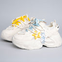 Ultra Chunky Sole Bright Star White Sneakers - Women's Bobo's House 