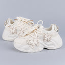 Ultra Chunky Sole Lovely Butterfly White Sneakers - Women's Bobo's House 