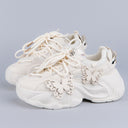 Ultra Chunky Sole Lovely Butterfly White Sneakers - Women's Bobo's House 