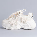 Ultra Chunky Sole Lovely Butterfly White Sneakers - Women's Bobo's House US 5 | EU 35 