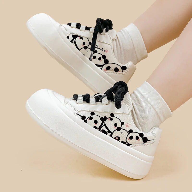 Ultra Chunky Sole Panda Casual Sneakers - Women&#39;s Bobo&#39;s House 