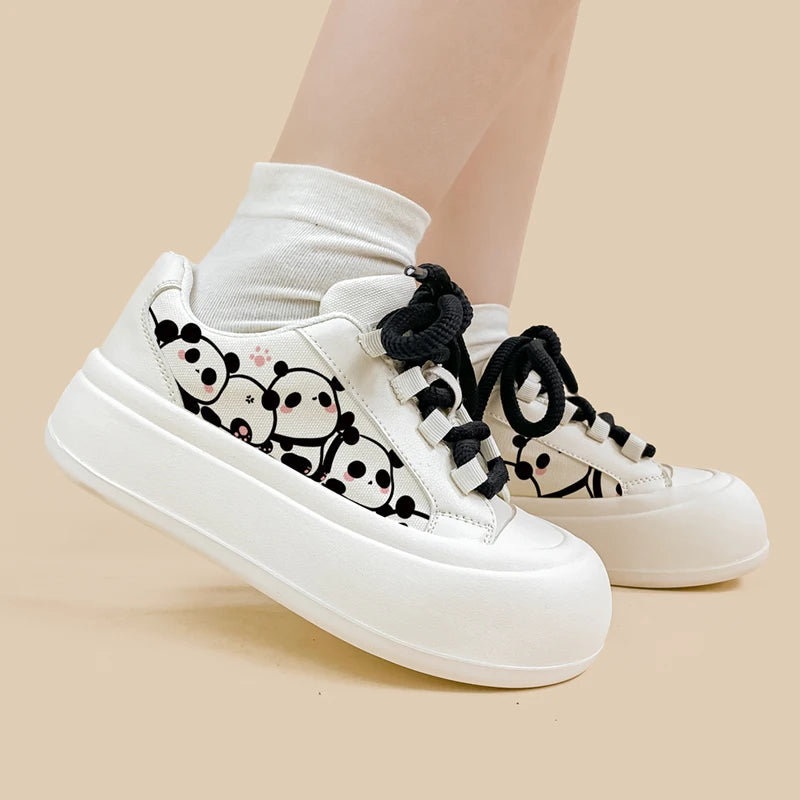 Ultra Chunky Sole Panda Casual Sneakers - Women&#39;s Bobo&#39;s House 