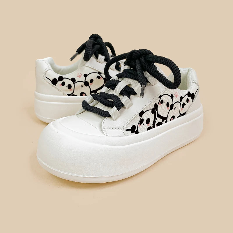 Ultra Chunky Sole Panda Casual Sneakers - Women&#39;s Bobo&#39;s House 