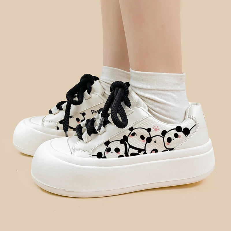 Ultra Chunky Sole Panda Casual Sneakers - Women&#39;s Bobo&#39;s House 