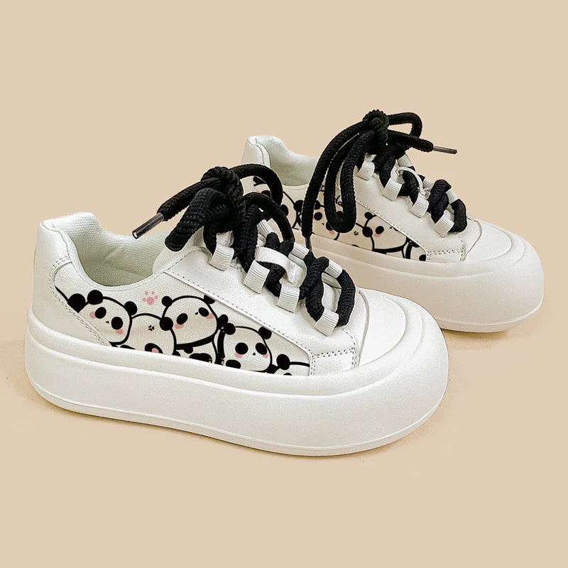 Ultra Chunky Sole Panda Casual Sneakers - Women&#39;s Bobo&#39;s House 