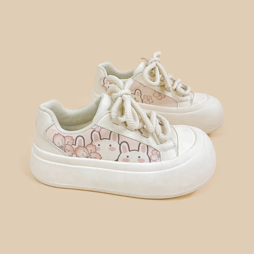 Ultra Chunky Sole Sakura Bunny Casual Sneakers - Women's Bobo's House US 5 | EU 35 