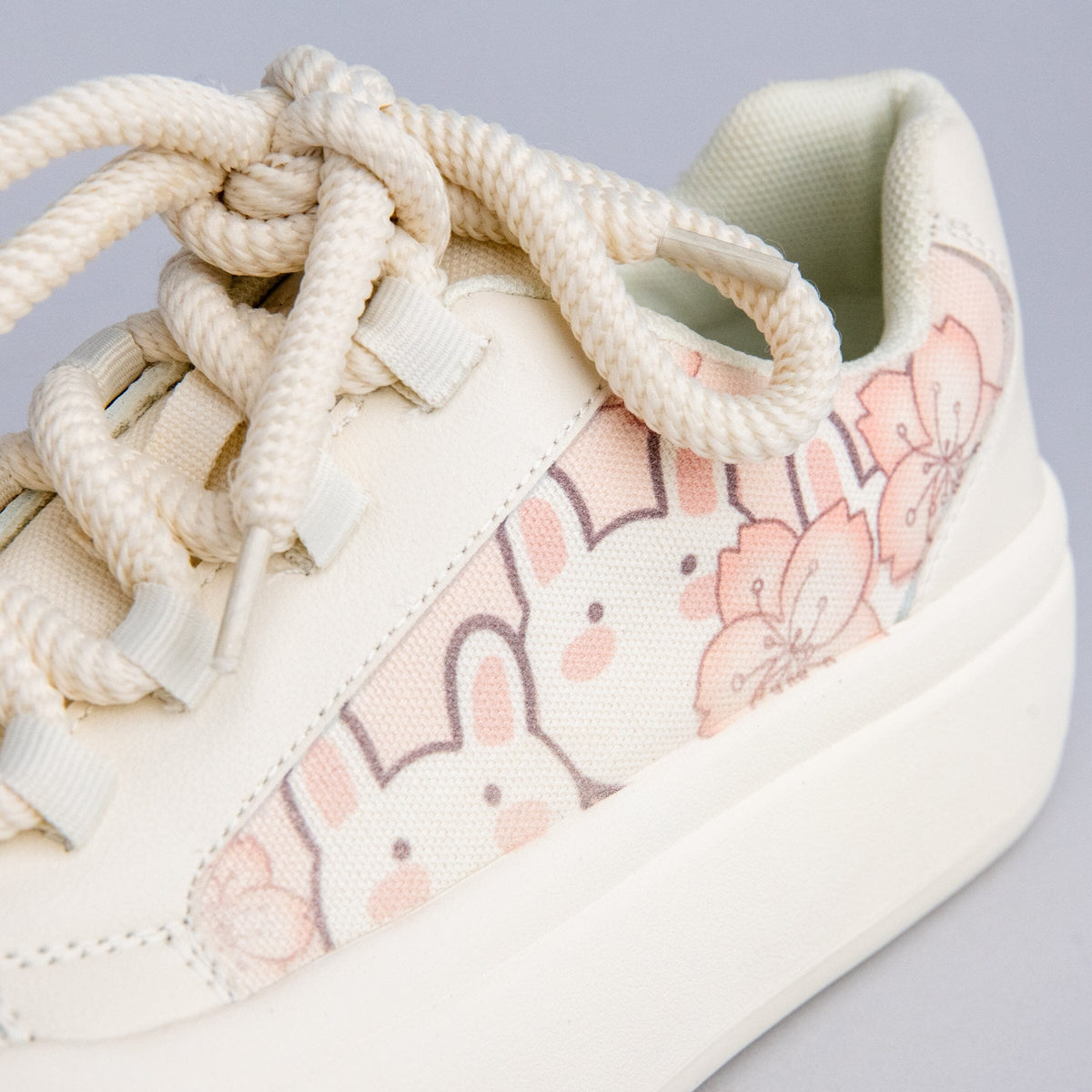 Ultra Chunky Sole Sakura Bunny Casual Sneakers - Women&#39;s Bobo&#39;s House 