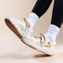 Ultra Cute Capybara White Sneakers - Women's Bobo's House 