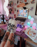 Ultra Kawaii Kitty Colorblock White Sneakers - Women's 0 Bobo's House 