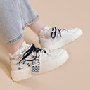 Ultra Kawaii Kitty Colorblock White Sneakers - Women's 0 Bobo's House 