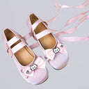 Ultra Pretty Kitty Bow Satin Ribbon Ballet Flats - Women's Bobo's House M 3.5 | W 5.5 | EU 36 