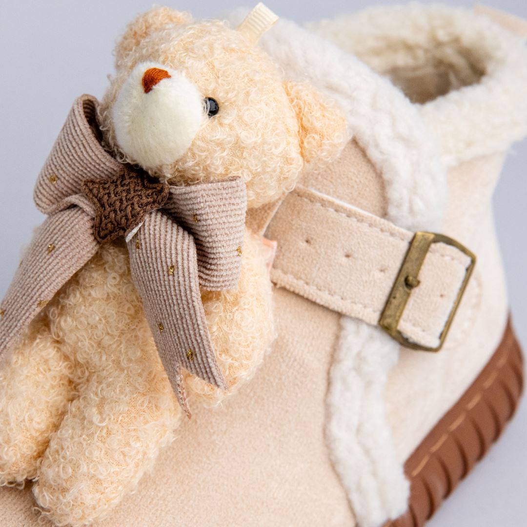 Ultra Soft Plush Teddy Bear Ankle Boots - Women&#39;s Bobo&#39;s House 