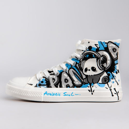 Urban Style Panda High Top Canvas Shoes - Women's Bobo's House M 3 | W 5 | EU 35 