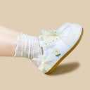 Wildflower Lace Bow Casual Sneakers – Women’s Butterfly Bobo's House 