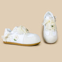 Wildflower Lace Bow Casual Sneakers – Women’s Butterfly Bobo's House 