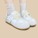 Wildflower Lace Bow Casual Sneakers – Women’s Butterfly Bobo's House 