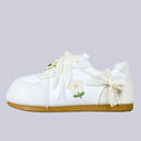 Wildflower Lace Bow Casual Sneakers – Women’s Butterfly Bobo's House US 5 | EU 35 
