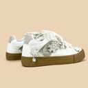 Winter Kawaii Snowflake Low Top Mesh Sneakers - Unisex Floral Bobo's House 