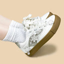 Winter Kawaii Snowflake Low Top Mesh Sneakers - Unisex Floral Bobo's House 