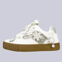 Winter Kawaii Snowflake Low Top Mesh Sneakers - Unisex Floral Bobo's House M 3 | W 5 | EU 35 