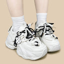 Y2K Heart Bunny Charm Chunky Sneakers - Women's Bunny Bobo's House 
