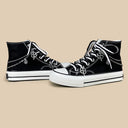 Y2K Lucky Clover Chain High Top Canvas Shoes - Unisex Bobo's House 