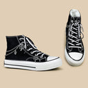 Y2K Lucky Clover Chain High Top Canvas Shoes - Unisex Bobo's House 
