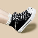 Y2K Lucky Clover Chain High Top Canvas Shoes - Unisex Bobo's House 