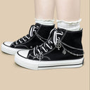 Y2K Lucky Clover Chain High Top Canvas Shoes - Unisex Bobo's House 