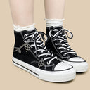 Y2K Lucky Clover Chain High Top Canvas Shoes - Unisex Bobo's House 