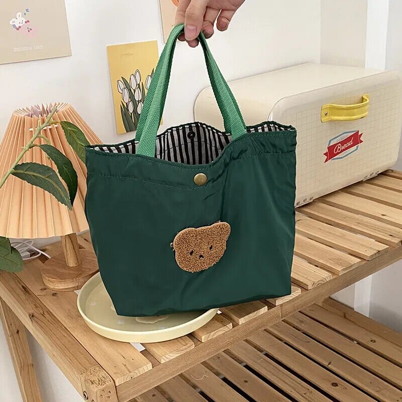 Bear-y Cute Embroidered Tote Bags backpack Bobo&#39;s House 