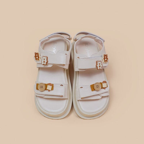 Bear-y Sweet Summer Ice Cream Leather Platform Sandals - Women's 0 Bobo's House 