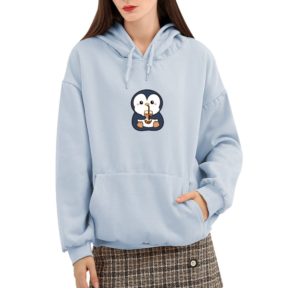 Boba Lovin Penguin Soft Hoodie 0 Bobo&#39;s House 