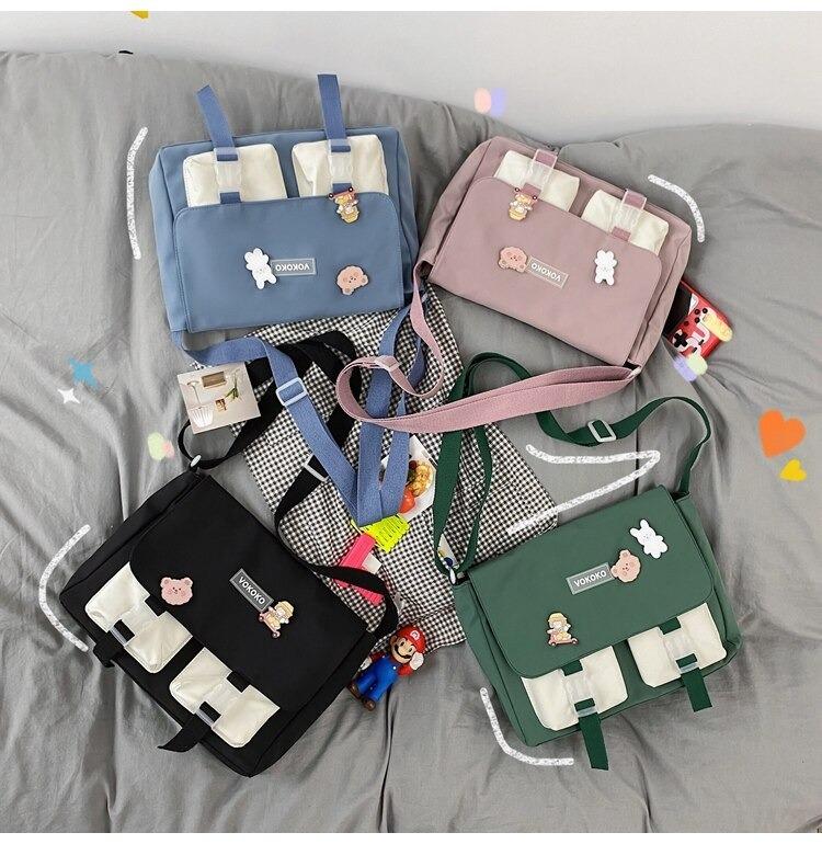 Color Block Multi-Pocket Crossbody Bags - Bobo's House