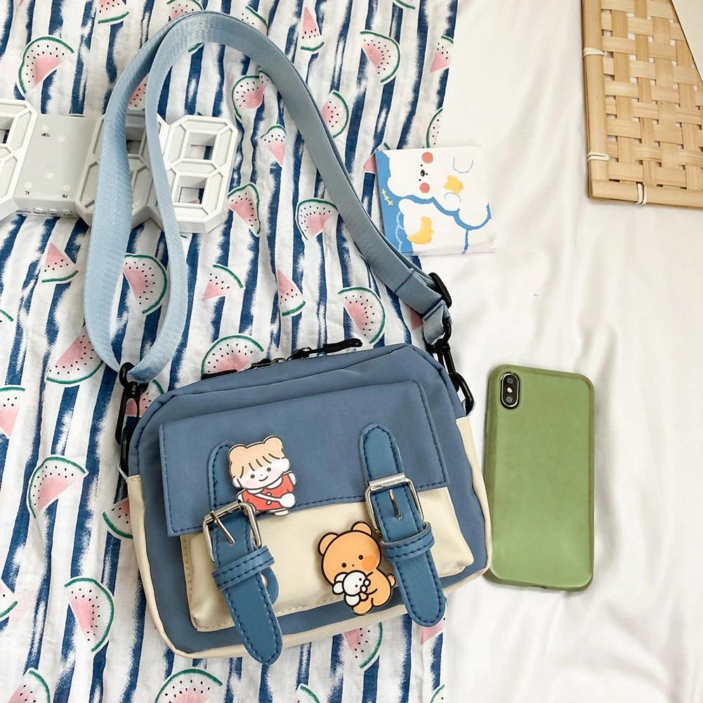 cute color block mini bags backpack bobos house
