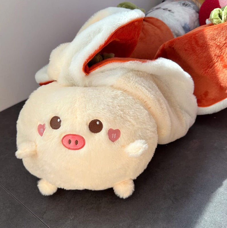 Cute Fruit Turned Strawberry Rabbit Doll Plush Toys Pillow Pillows Bobo&#39;s House 