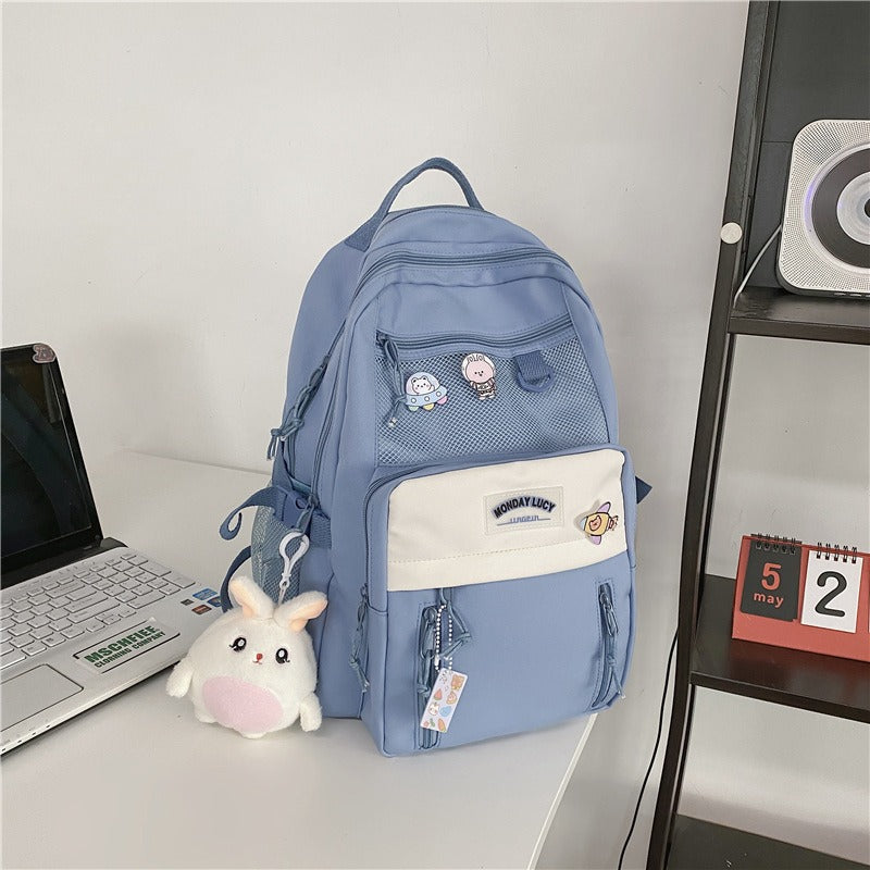Multi Pockets Large Capacity Nylon Backpacks