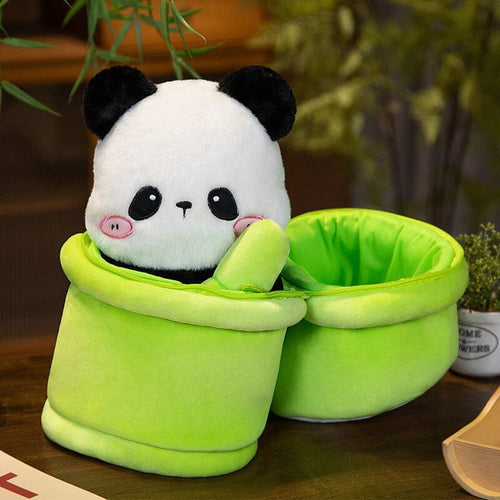 Peekaboo Panda Bamboo Plushie - 30 cm Pillows Bobo's House 