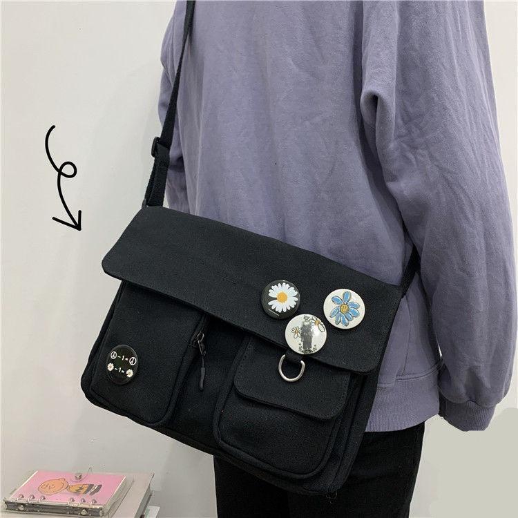 Leather Multi Pocket Crossbody, Handbags