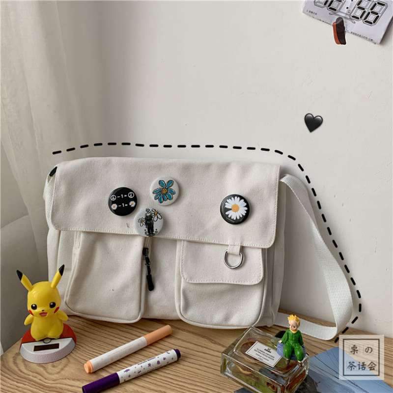 Cute Tote Bag Small Crossbody Bag Multi Pockets Bag 