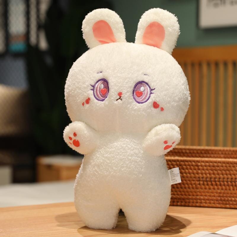 Sparkly Eyed Kawaii Animal Plushies - 35 cm Pillows Bobo&#39;s House Bunny 