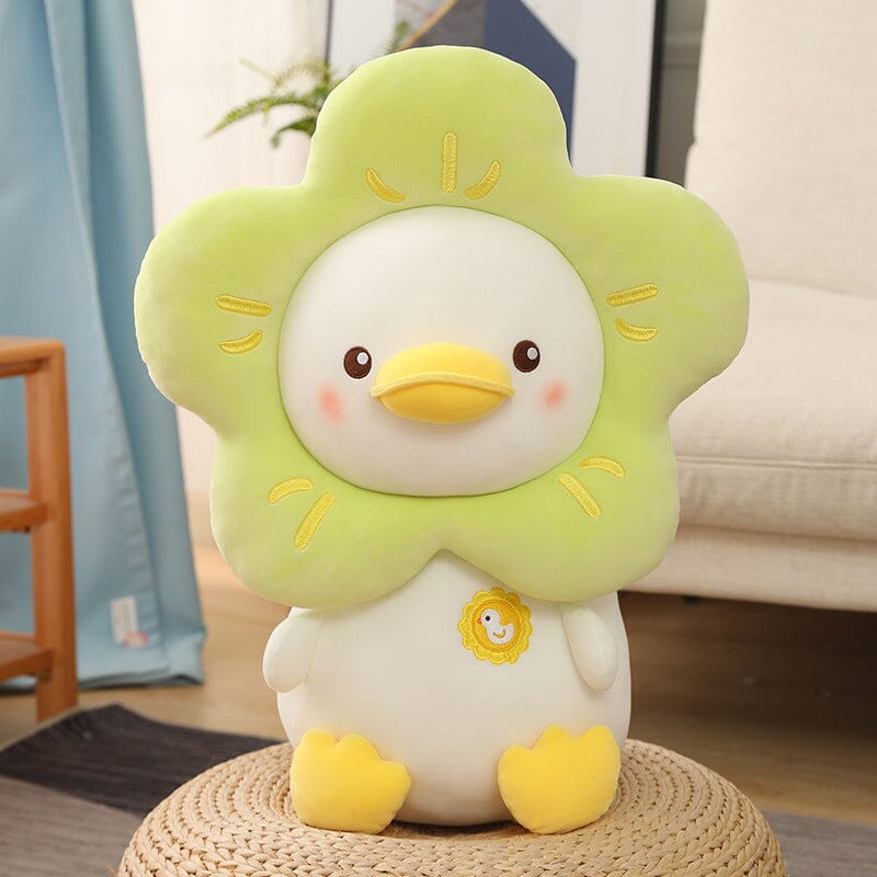 Ultra Fluffy Duck Plushie Pillows Pillows Bobo&#39;s House Green 20cm 