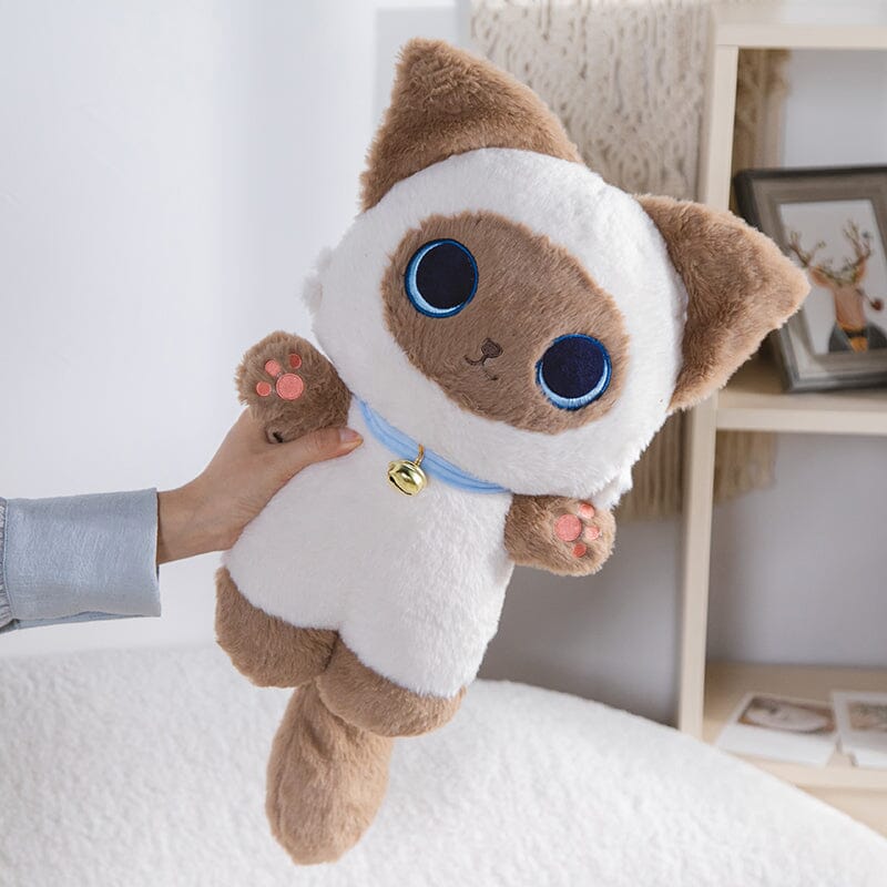 Ultra Soft Snuggle-Me Siamese Kitty Plushie - 35 cm Pillows Bobo&#39;s House 