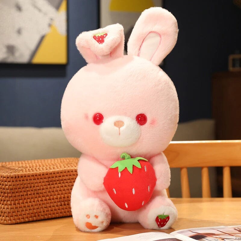 Valentine's Day Strawberry Love Bunny Plushies - Bobo's House